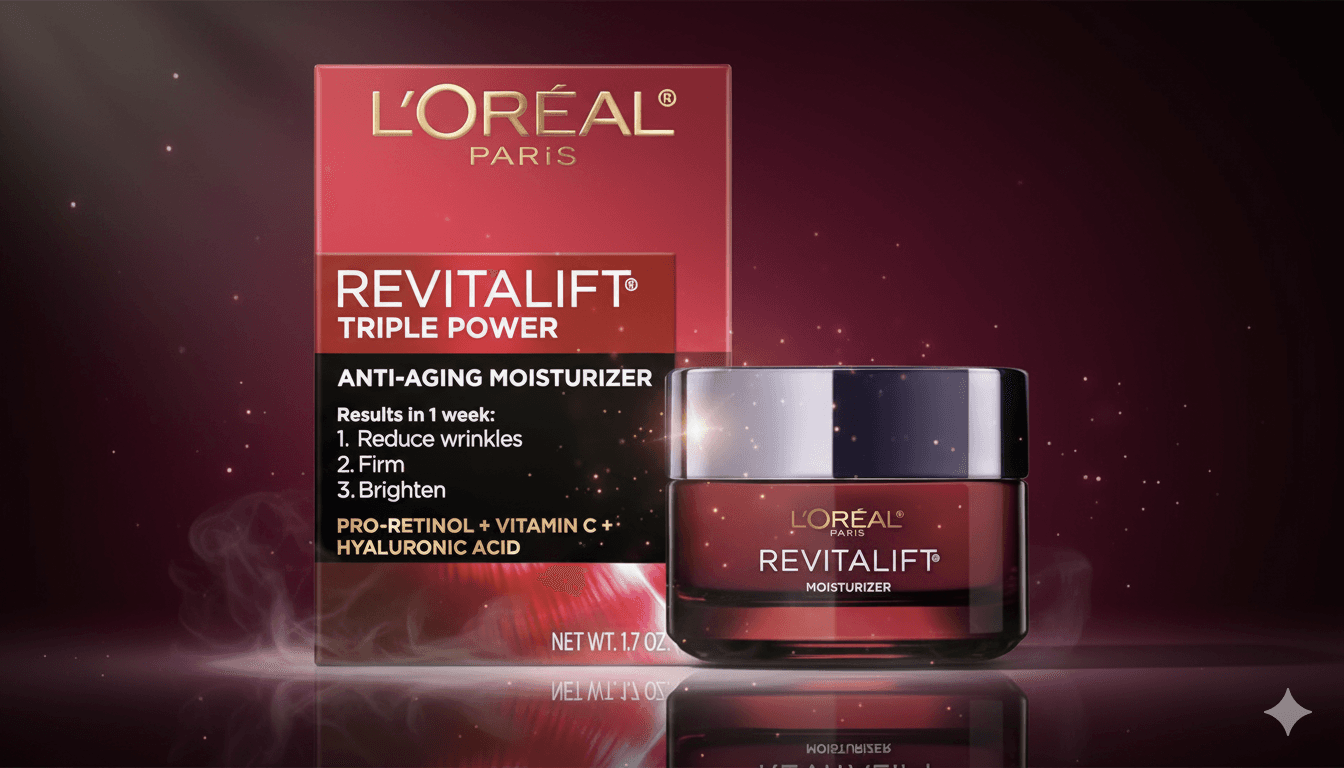 Turn Back Time with a FREE L'Oréal Revitalift Moisturizer Sample!