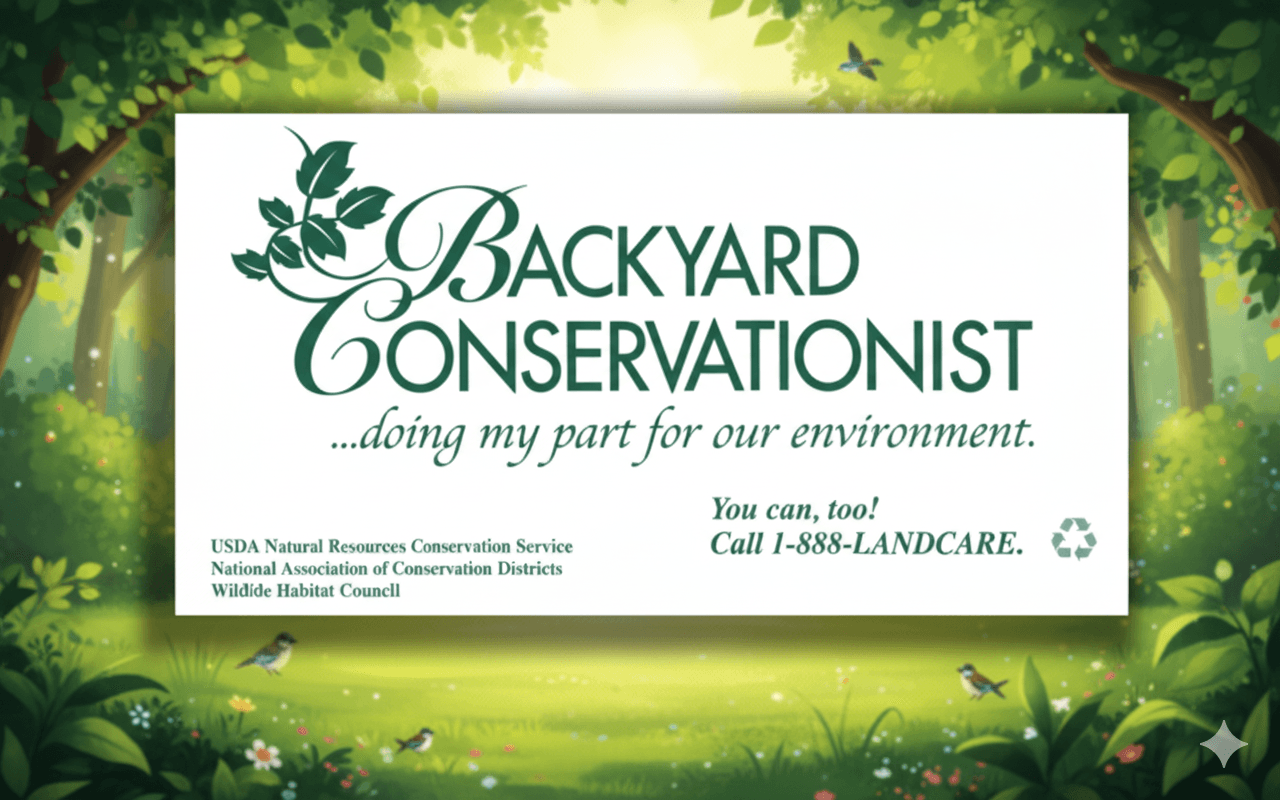 Help Save Wildlife with a FREE Backyard Conservation Sign!