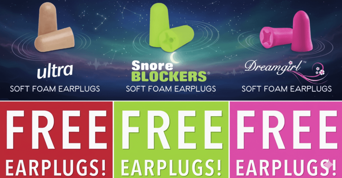 Quiet Time! FREE Mack’s Ear Plugs Giveaway Each Weekday at 11AM!