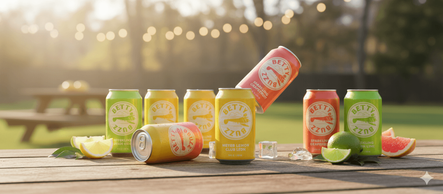 Thirsty? Refresh with a FREE Betty Buzz Sparkling Soda!