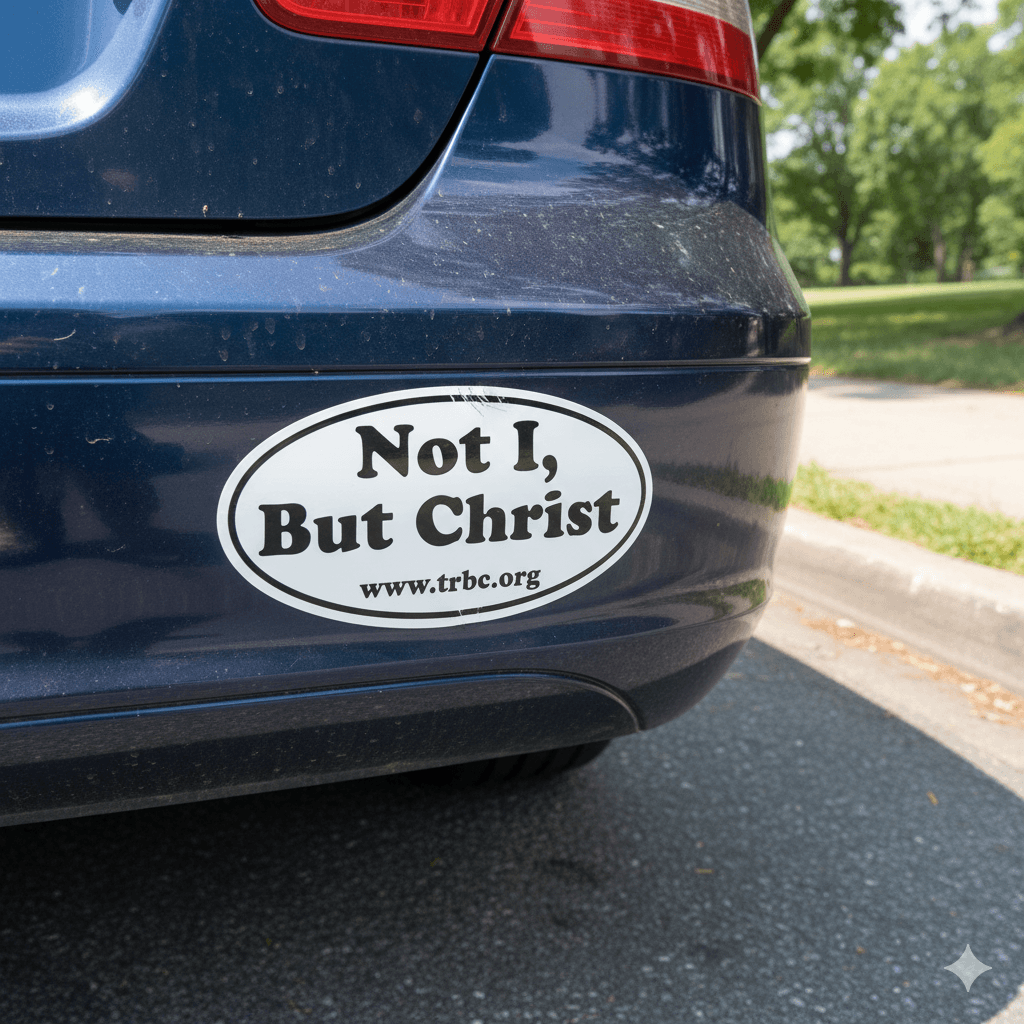 Faith on Display — Free ‘Not I But Christ’ Decal!