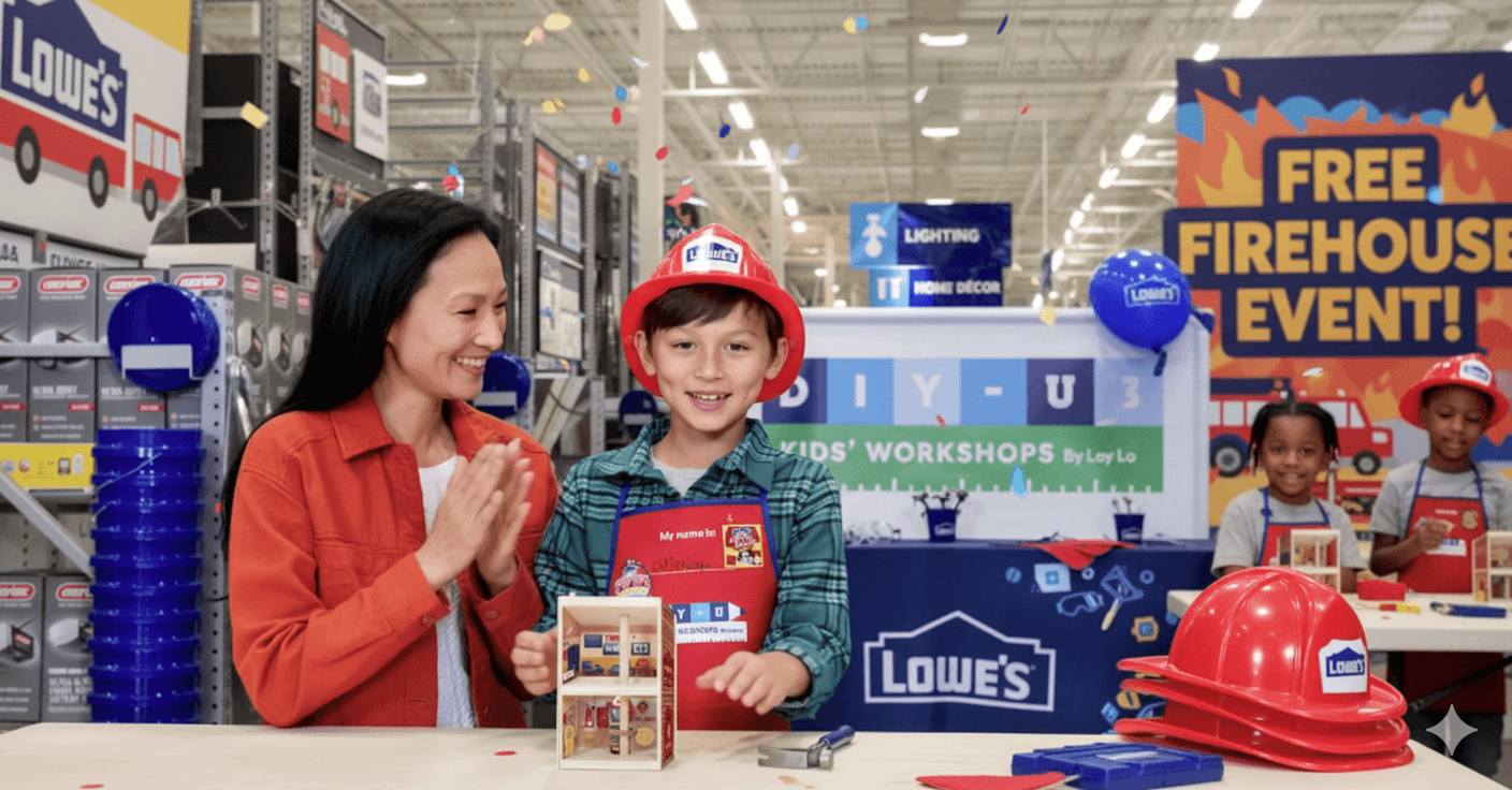 Get Creative with the Kids – FREE Lowe’s Firehouse Project!
