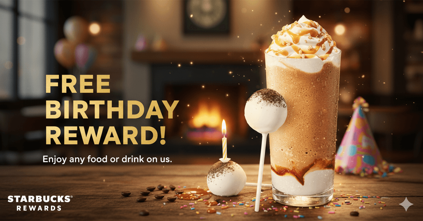 Starbucks Birthday Treat – Get a FREE Drink or Food Item!