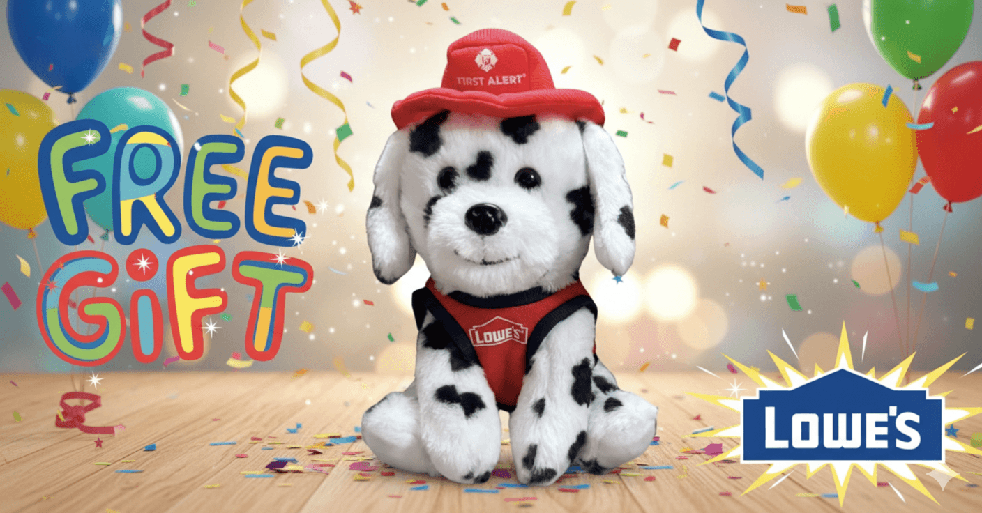 2 Days Only! FREE Fire Dalmatian Plush at Lowe’s!