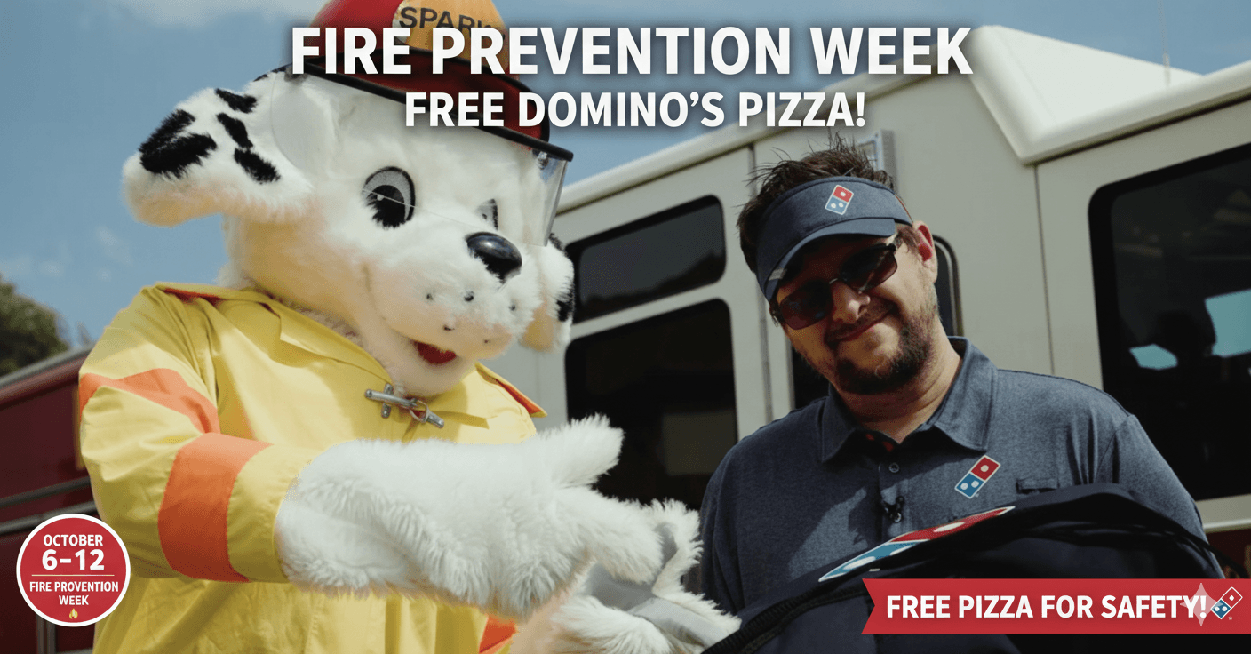 Fire Prevention Week = Free Pizza!
