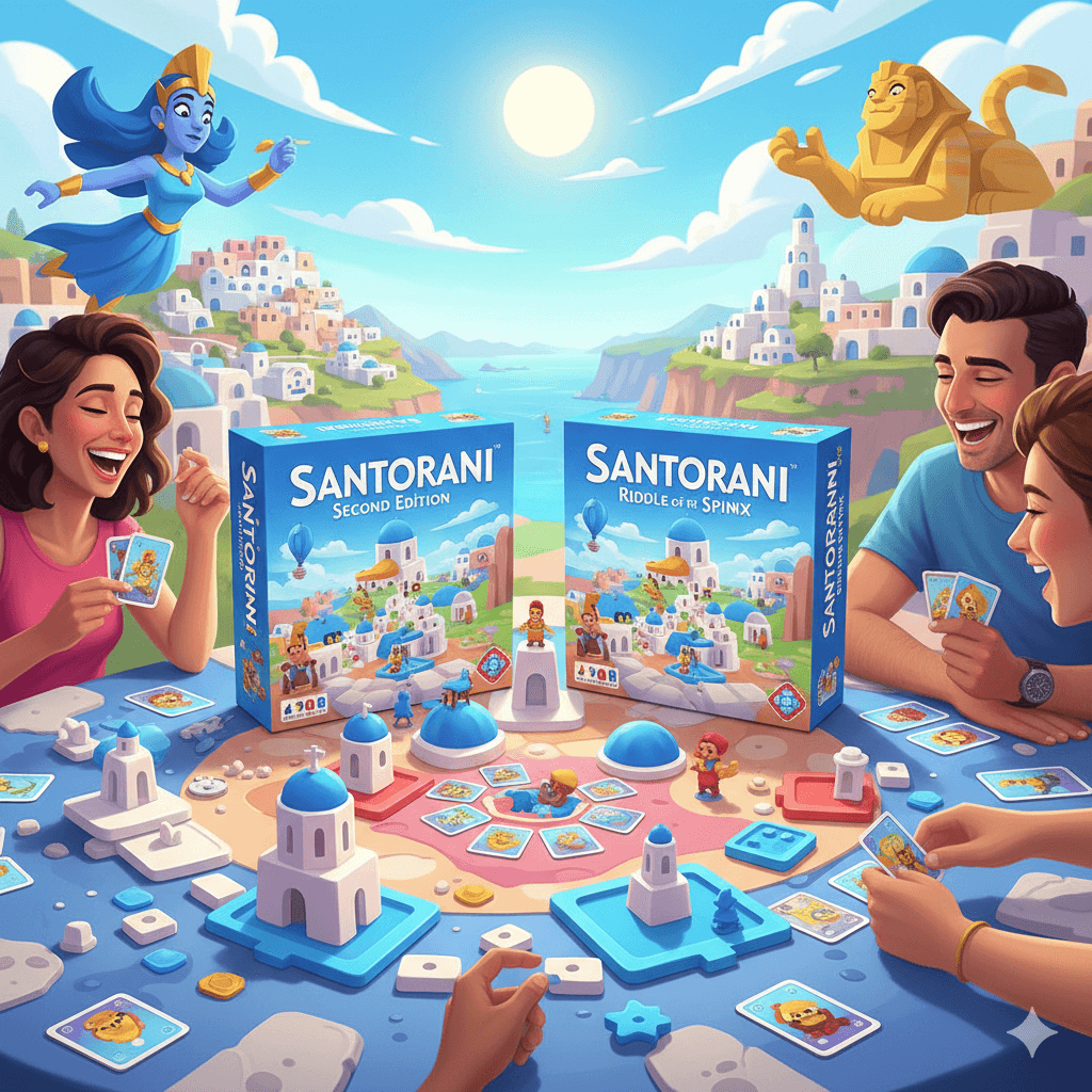 Free Santorini Pack from Roxley – Let the Battle of the Gods Begin!