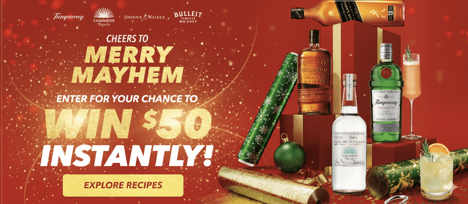 Win Gifts While You Shop – Spirits Holiday Instant Win!