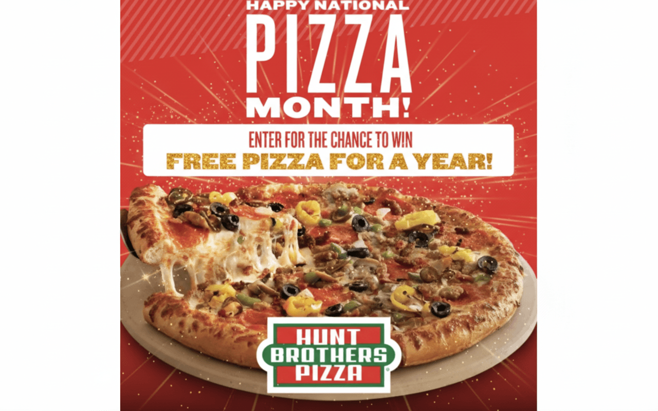 Say Yes to Free Pizza for a Year with Hunt Brothers!