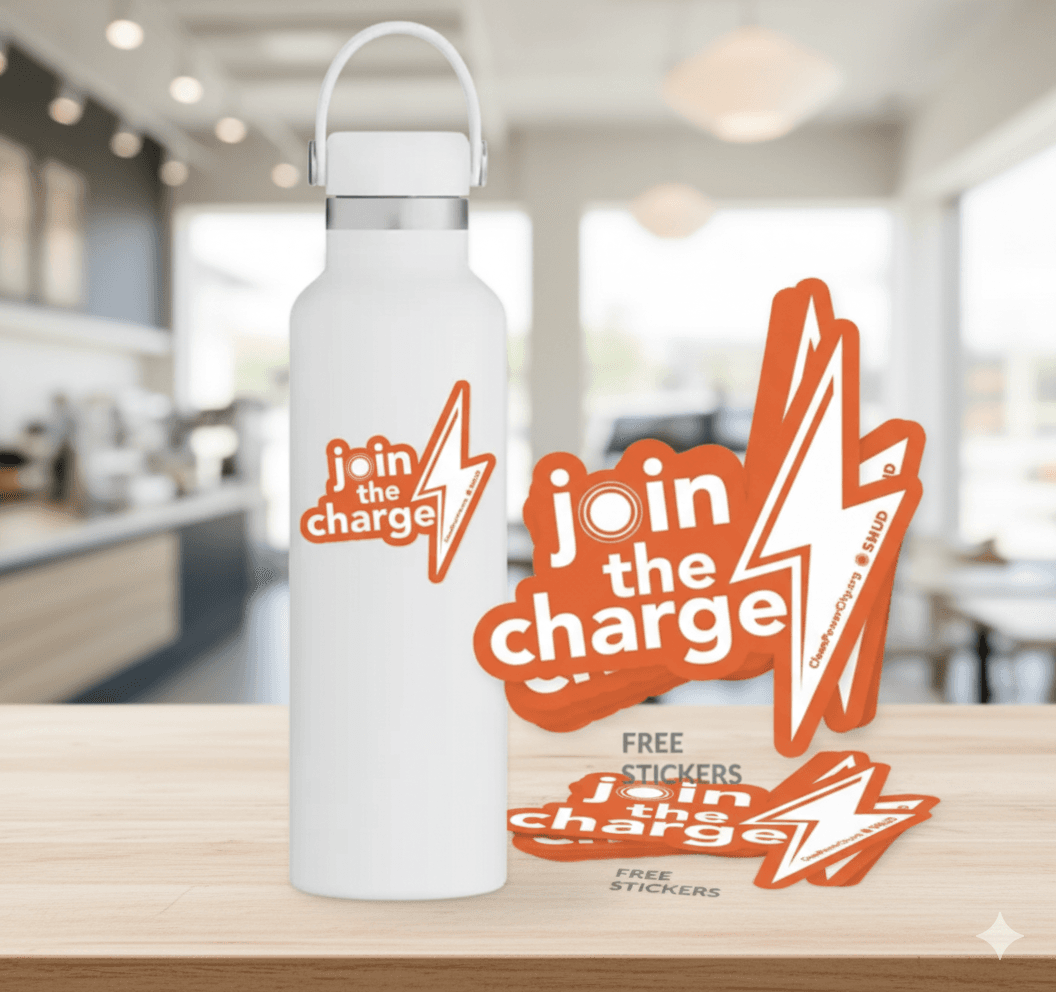Stick Around! Free 'Join the Charge' Stickers Available