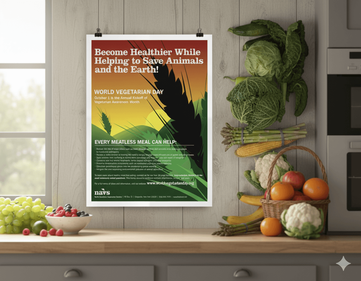 Promote Plant Power with a Free World Vegetarian Day Poster!