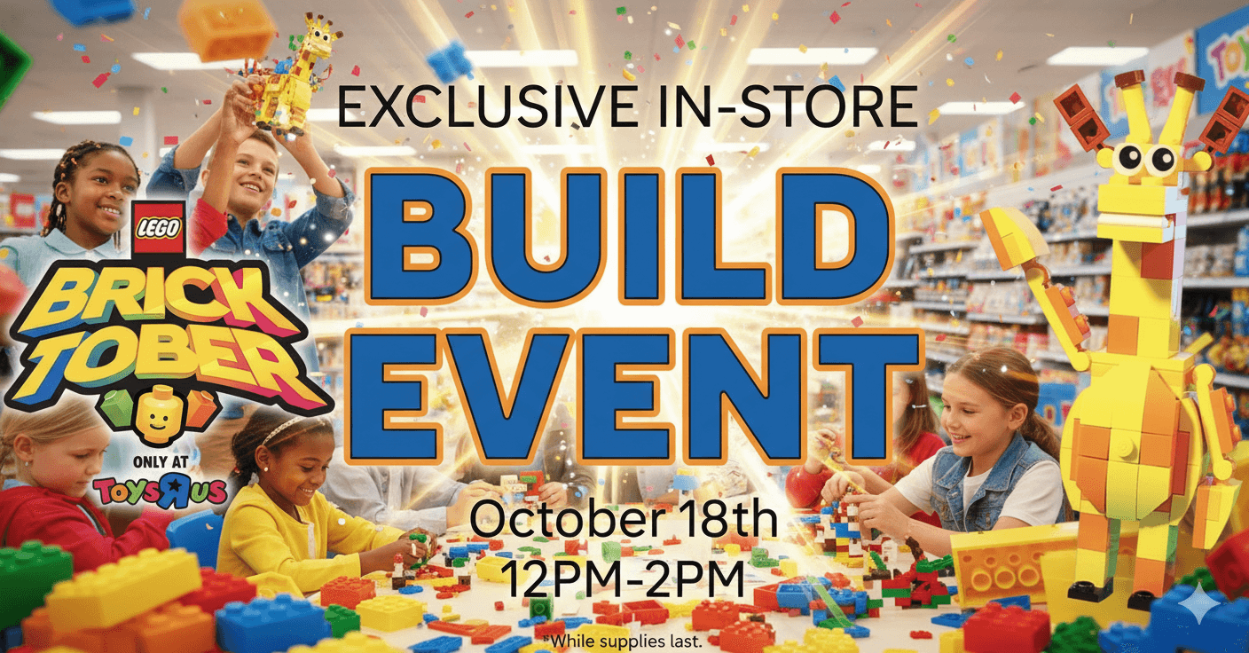 This Weekend: Free LEGO Giraffe Build at Toys“R”Us!