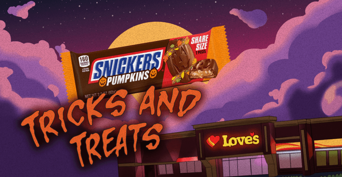 Love’s Travel Stops Giveaway: FREE Snickers Pumpkin!