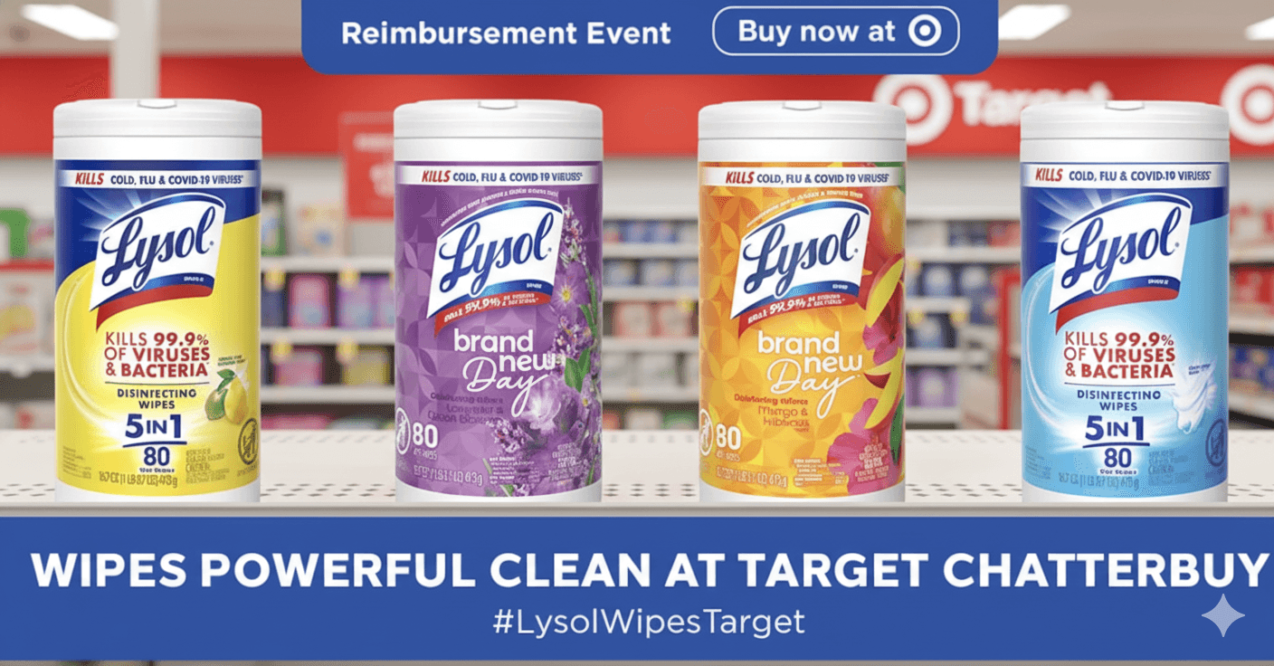 Target Giveaway: Free Lysol Wipes Powerful Clean Kit!