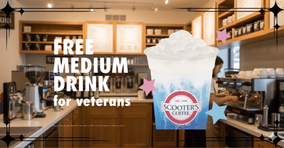 Saluting Veterans with a Free Beverage at Scooter’s Coffee