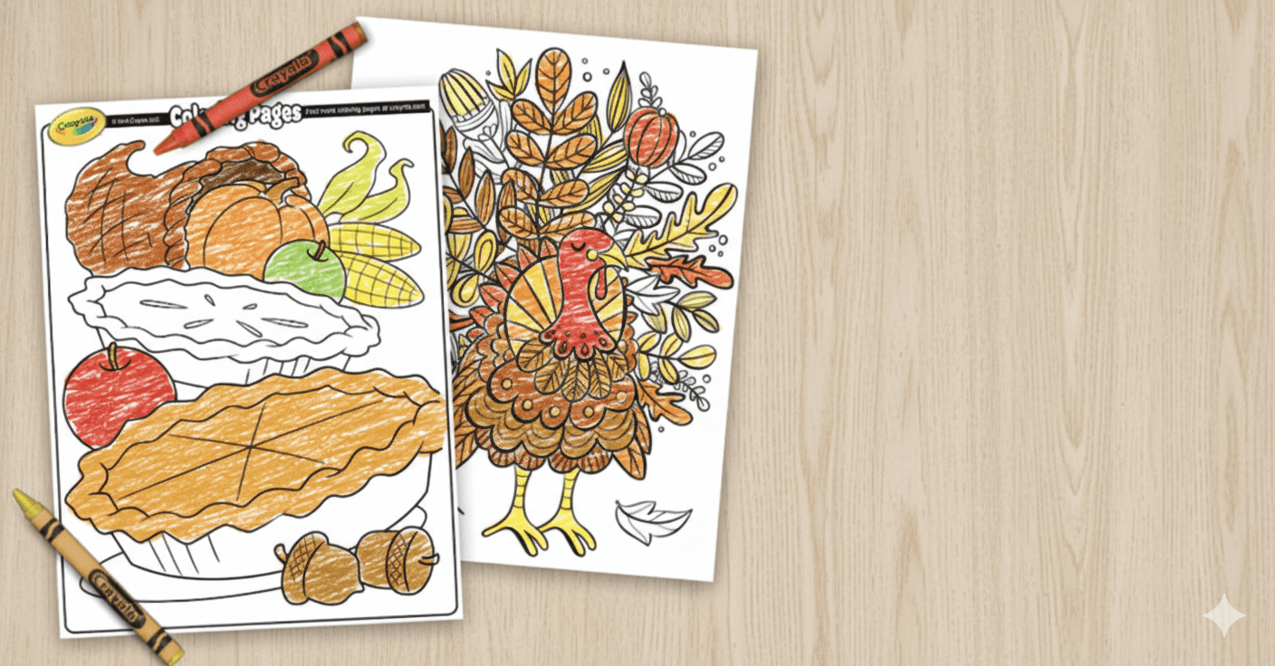 Keep Kids Busy This Thanksgiving with FREE Crayola Pages