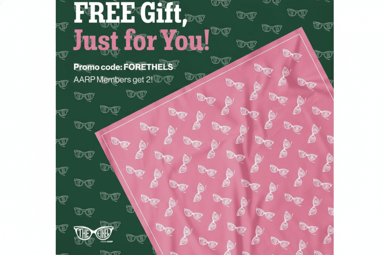 Ethel Square Pink Bandana