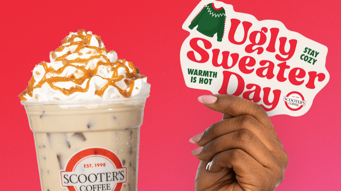 Scooter's Coffee Ugly Sweater Stickers