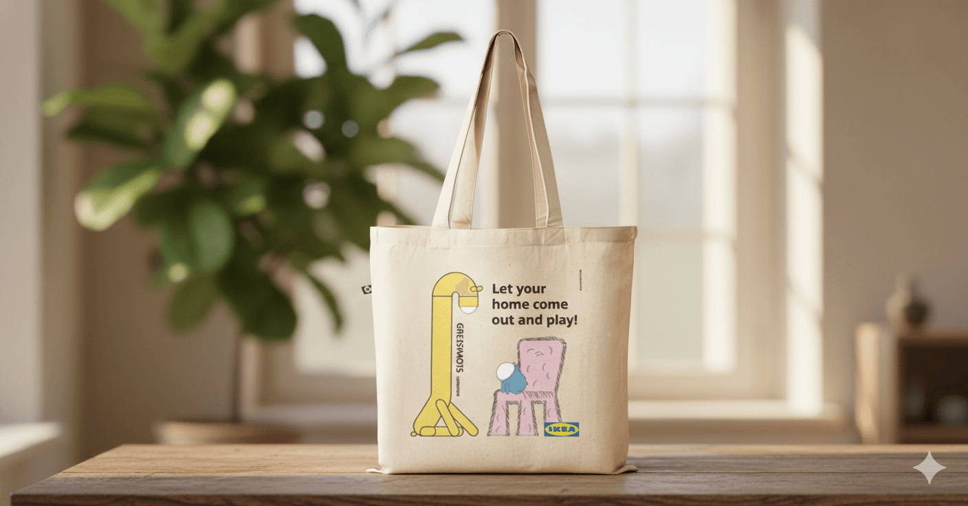 IKEA GREJSIMOJS Tote