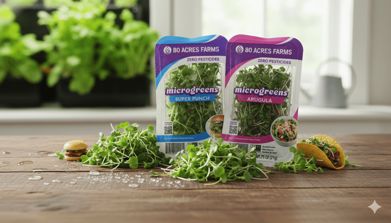 80 Acres Farms Microgreens