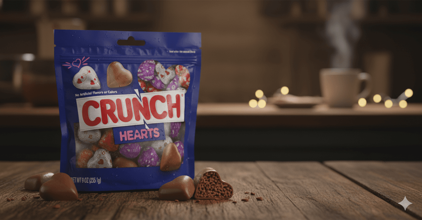 Crunch Milk Chocolate Hearts