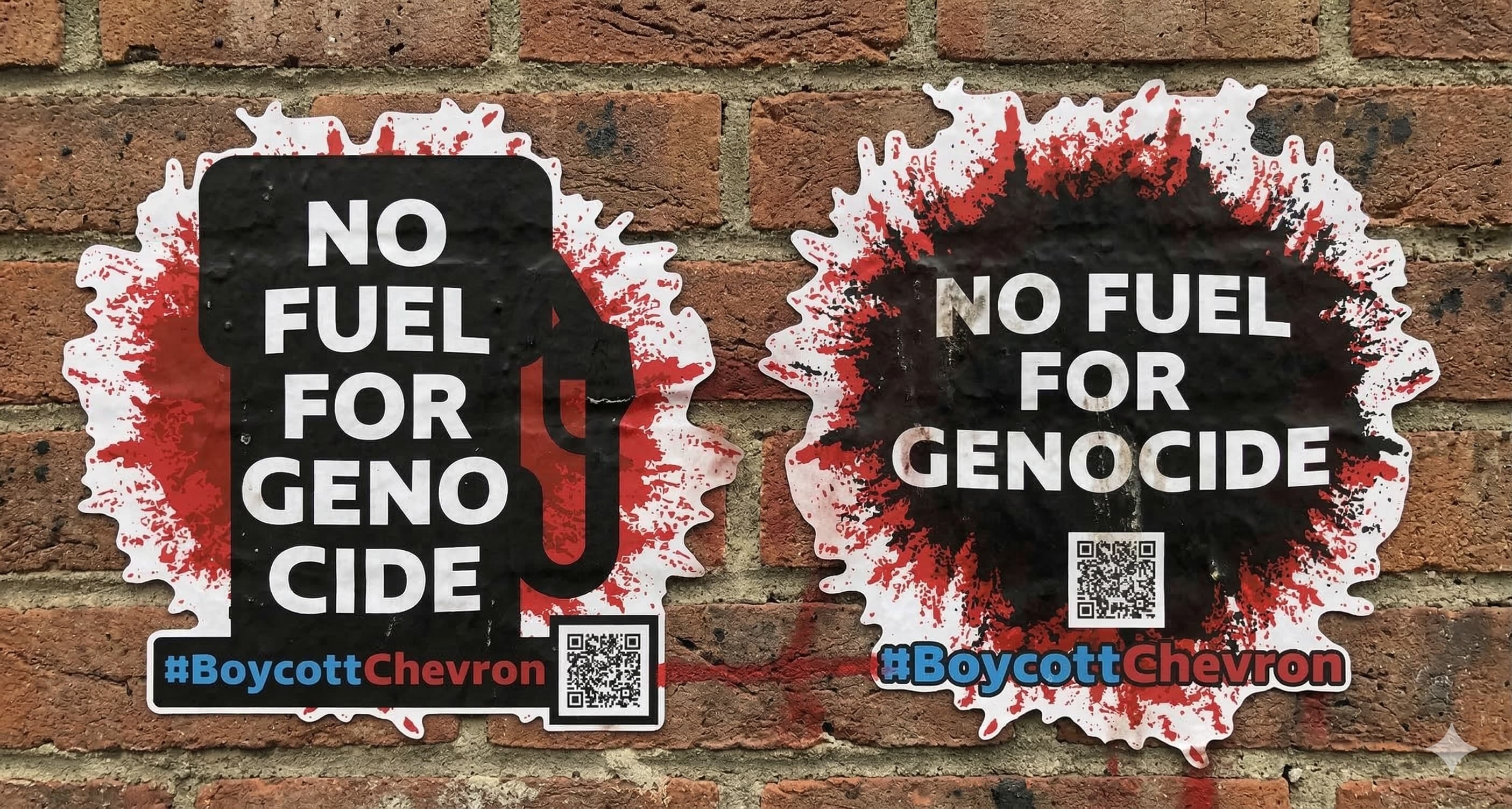 Chevron Protest Sticker