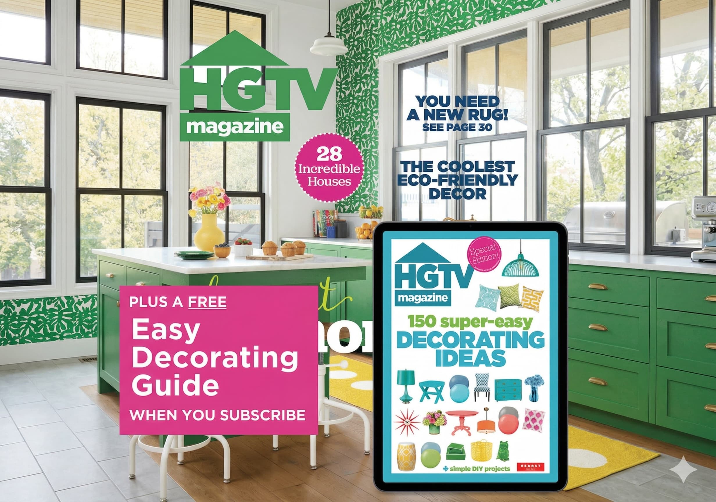 Design, Decor & DIY – Free 1-Year HGTV Magazine