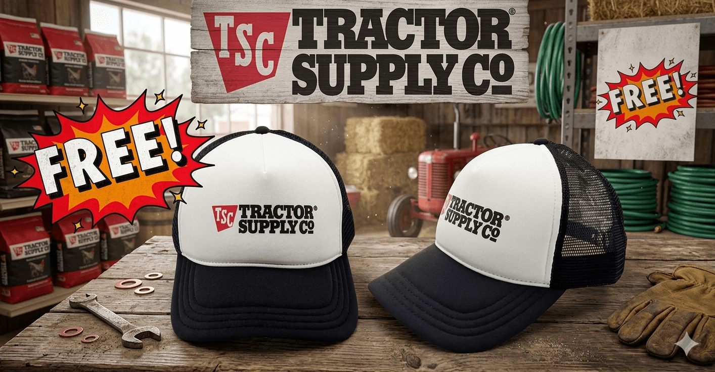 Work Hard, Look Good — FREE Hat at Tractor Supply Co.