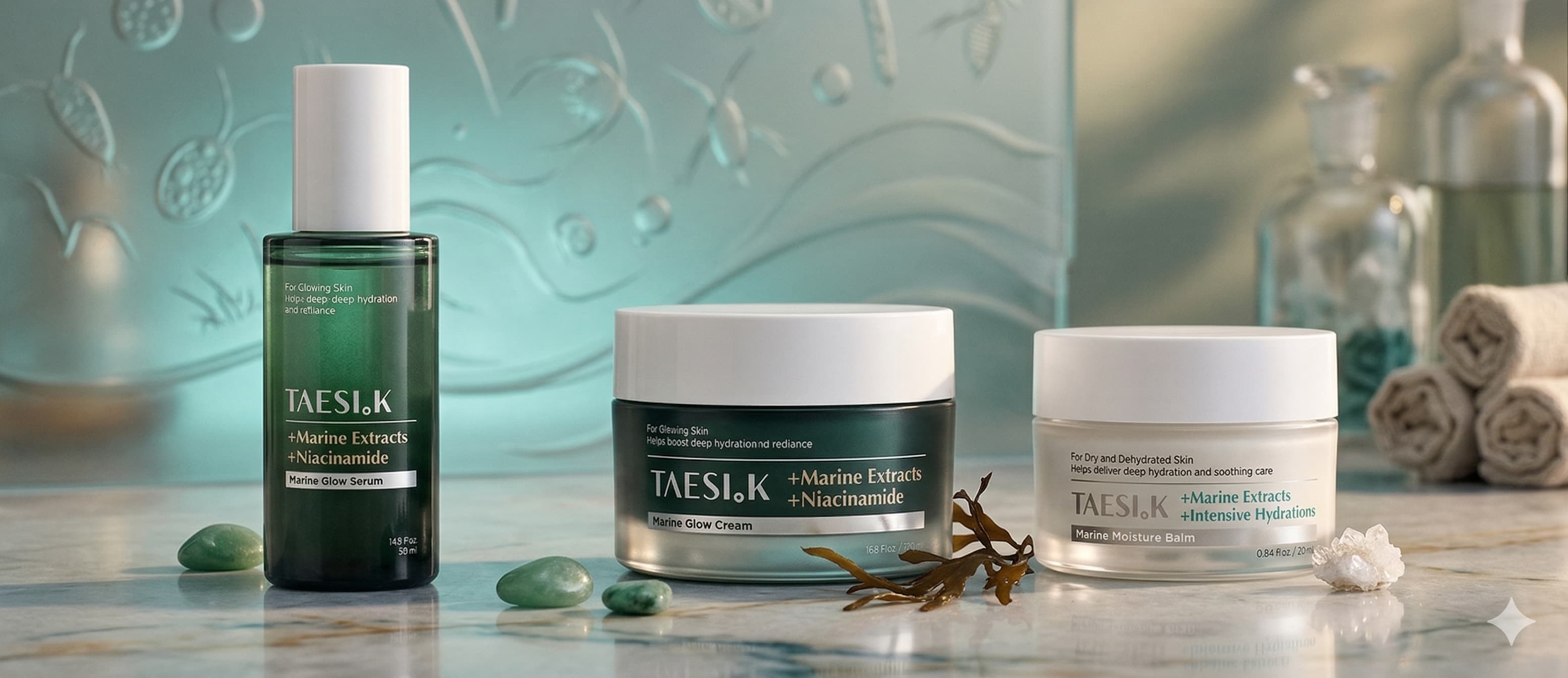 Sea-Inspired Glow – TAESI.K 3-Piece Skincare Giveaway