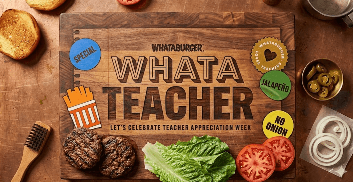 Thank You Teachers: FREE Whataburger Breakfast on May 7