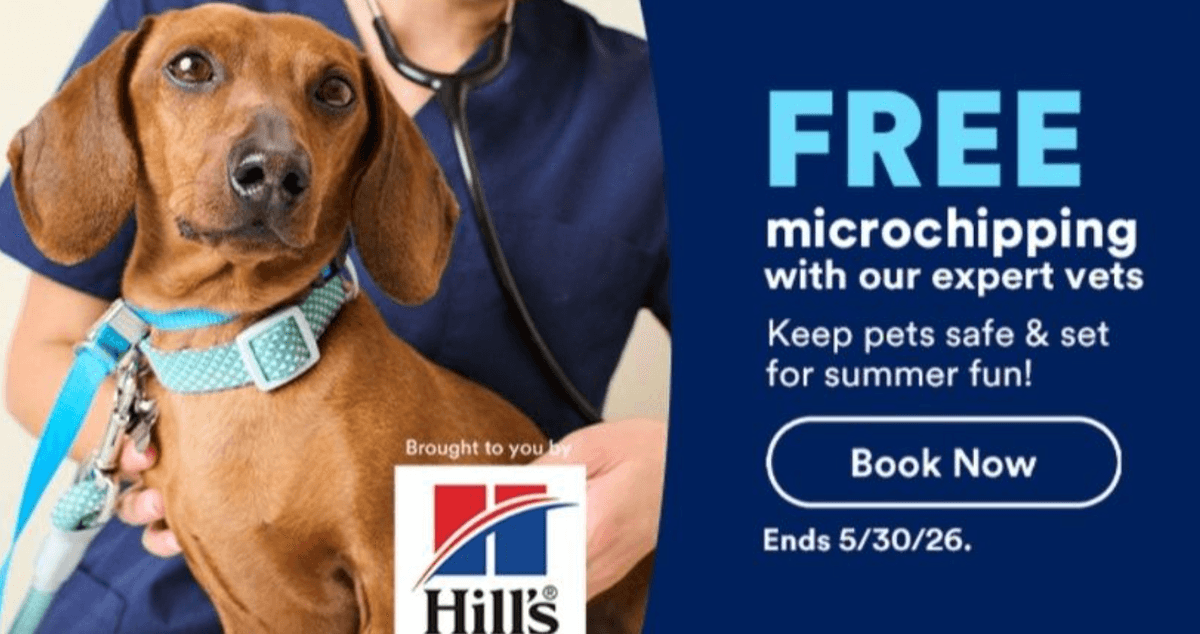 Keep Pets Safe: FREE Microchipping at Petco