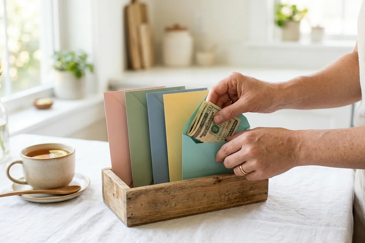 The envelope method gives every dollar a job before the month starts.